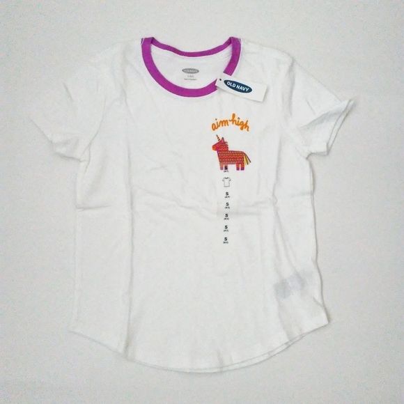 NWT Old Navy Graphic Crew-Neck Tee for Girl Bundle size S (6-7) - Picture 6 of 8